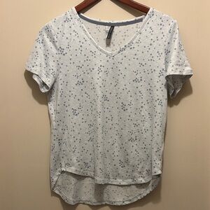 Elegant White and Blue Stars Pajamas Set